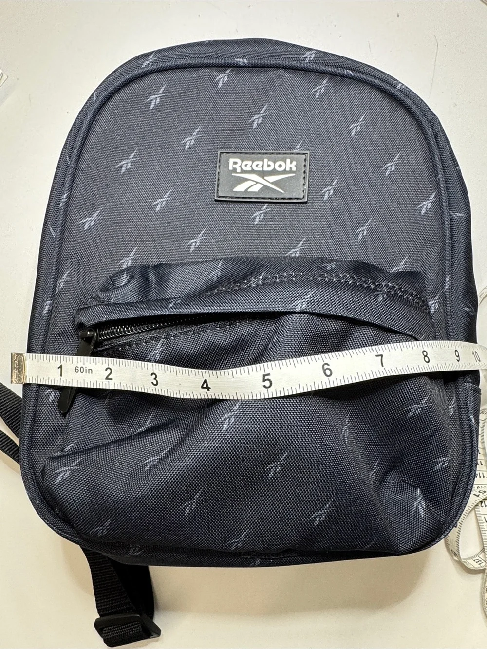 Reebok Black Mini Backpack with Subtle Logo Print. Excellent Condition